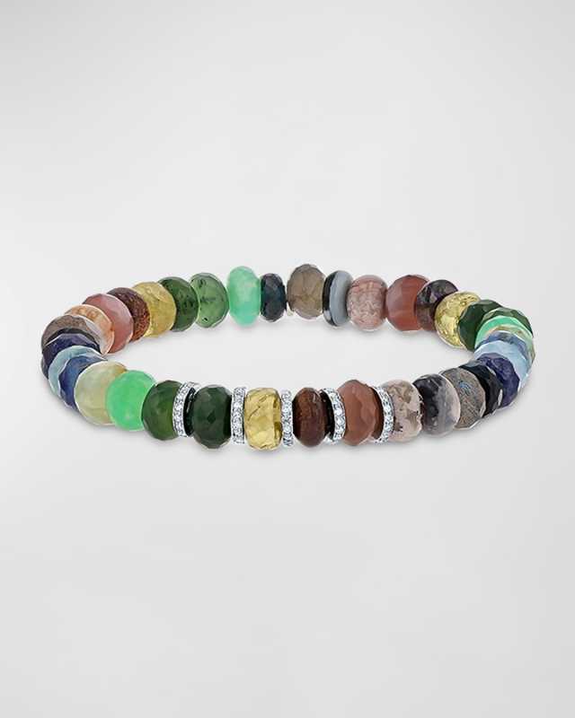 Montecito Mix Bead Bracelet with Diamonds